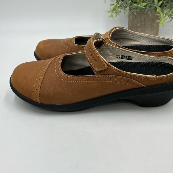 Spenco Women's 10 Brown Leather Rachel Orthotic Support Clogs Hook & Loop Strap - Picture 5 of 16